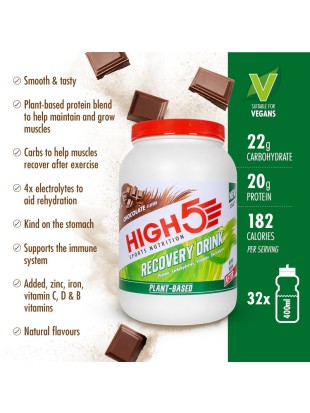 NAPITEK HIGH 5 PLANT-BASED RECOVERY DRINK 1,6 KG čokolada